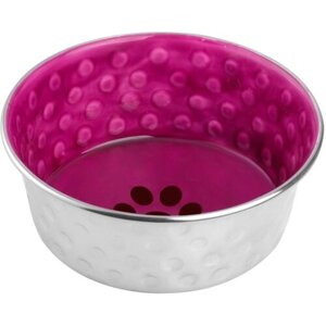 Mr. Kranch Candy миска из нержавеющей стали с керамическим покрытием и нескользящим основанием - 1,9 л, пурпурная