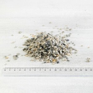 Мрамор серый, мраморная крошка 2-5 мм 10 кг (236)