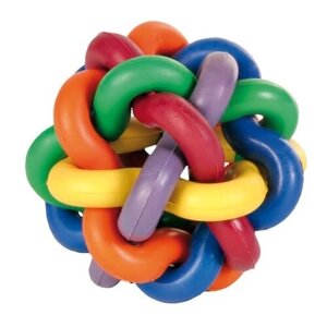Мячик для собак TRIXIE Мяч плетёный (32622), разноцветный, 1шт.