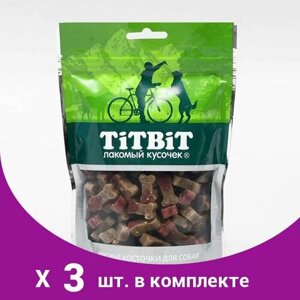 Мясные косточки TitBit для собак, с индейкой и ягненком, 145 г (3 шт)