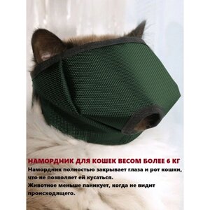Намордник для кошек и собак OSSO Fashion, размер L (более 6 кг), зелёный