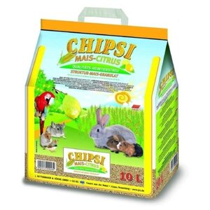 Наполнитель Chipsi Mais Citrus 10л*4,6кг Кукурузный ароматизированный