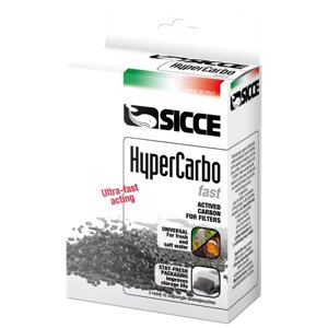 Наполнитель для фильтров SICCE Hypercarbo FAST активированный уголь 3x100г