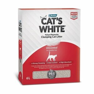 Наполнитель для кошачьего туалета без ароматизатора Cat's White 6 л