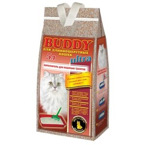 Наполнитель для кошачьего туалета Buddy ультра, для длинношерстных кошек, 5 л