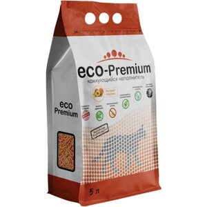 Наполнитель для кошачьего туалета ECO-Premium Комкующийся Персик 5л
