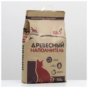 Наполнитель древесный "Пижон" Bio, 10 л