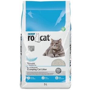 Наполнитель глиняный для кошачьего туалета Ro Cat Натуральный, без пыли, комкующийся 8,5 кг (10 л)