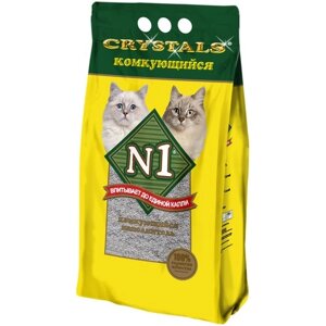 Наполнитель N1 Crystals Комкующийся для кошек, 10 л, 8.3 кг