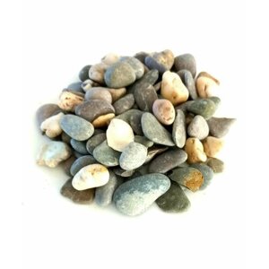 Натуральный природный камень 6 кг, грунт для аквариума и растений, галька "Мокко" 10-20 мм.
