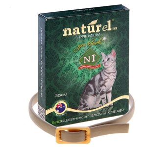 Naturelive ошейник от блох и клещей N1 для кошек, 35 см, бежевый 1 шт. в уп.