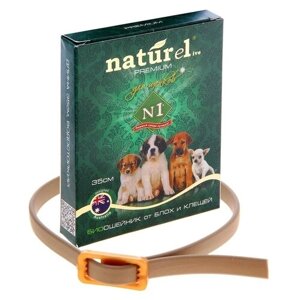 Naturelive ошейник от блох и клещей N1 для щенков и собак, 35 см 1 шт. в уп.