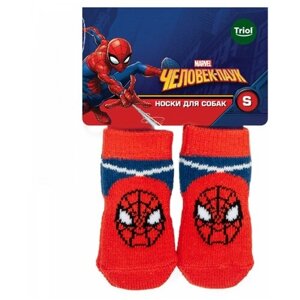 Носки Triol Marvel Человек-паук для собак (M, Красный)