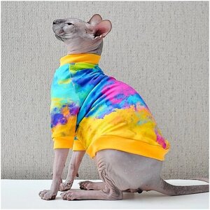 Одежда для кошек Элегантный Хвост, кофта Фестиваль Красок , размер XL