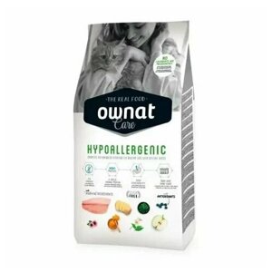 Ownat Adult Care Hypoallergenic Сухой корм гипоаллергенный для взрослых кошек, с рыбой, 3 кг