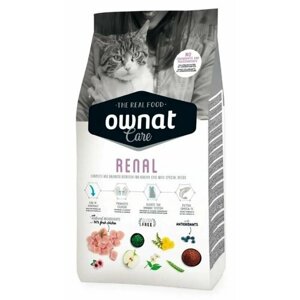 Ownat Adult Care Renal Сухой корм для взрослых кошек с хронической почечной недостаточностью, с курицей, 1,5 кг