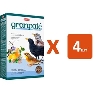 PADOVAN GRANPATEE INSECTES корм для насекомоядных птиц с насекомыми (1 кг х 4 шт)