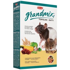 Padovan корм для взрослых мышей и крыс (grandmix topolini E RATTI) 003PP00589 | grandmix topolini E RATTI 0,4 кг 49253 (2 шт)