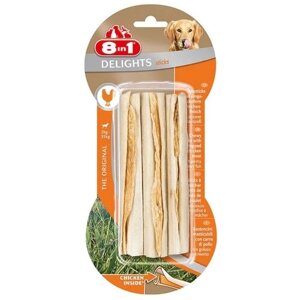 Палочки с куриным мясом 8in1 Delights Sticks 3 шт, 25 гшт, для маленьких и средних собак (2 шт)