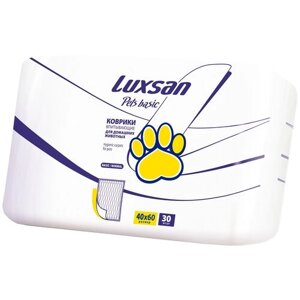 Пеленки для собак впитывающие Luxsan Pets Basic 40х60х19 см 30 шт. 40 см 60 см 19 см синий