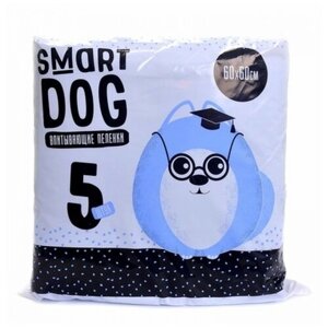 Пеленки для собак впитывающие Smart Dog 19650 21х5х21 см 5 шт. 1 шт. 21 см 5 см 21 см белый