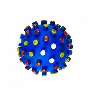 Petmax Игрушка для собак Мяч с шипами разноцветный, винил, 9,5 см, 2 шт