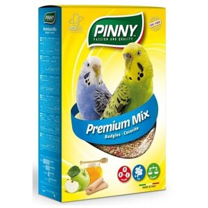 PINNY Premium Menu полнорационный корм для волнистых попугаев Фрукты, бисквиты и витамины, 800 г.