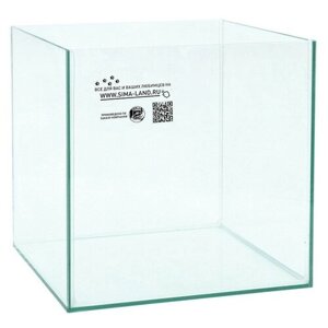 Пижон Аквариум "Куб" без покровного стекла, 27 литров, 30 х 30 х 30 см, бесцветный шов