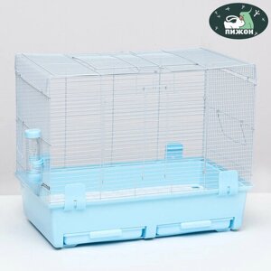 Пижон Клетка для грызунов с выдвижными поддонами 60 х 35 х 47 см, синяя
