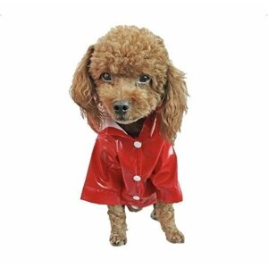 Плащ-дождевик с капюшоном для собак мелких и средних пород, размер М