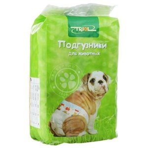 Подгузники , Triol, для собак, XL 10 шт, 22-30 кг