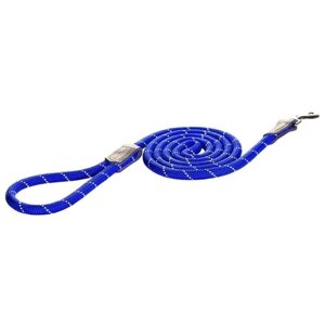 Поводок для собак Rogz Rope Long Fixed Lead 1.8 м 12 мм синий