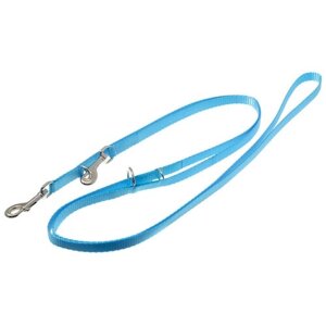 Поводок перестёжка для собак, лента 10 мм*2м (голубая)