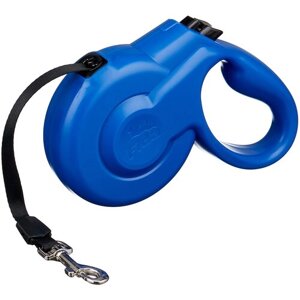 Поводок-рулетка для собак Fida Styleash ленточная (S) 5 м голубой
