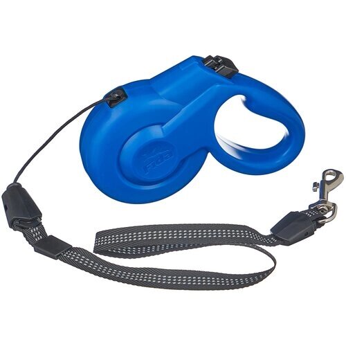 Поводок-рулетка для собак Fida Styleash тросовая (XS) 3 м голубой