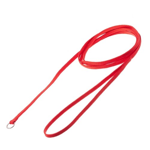 Поводок-удавка myPet с кольцом 5мм*150см (красный) LN0560R