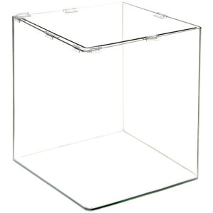 PRIME OptiWhite Аквариум куб панорамный 17л (260*260*262мм) с покровным стеклом и ковриком-подложкой