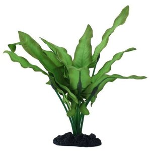 Prime растение шелковое для аквариума "Анубиас Хастифолия" 20 см