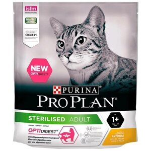Purina Pro Plan Для Кастрированных кошек с чувствительным пищеварением, курица (Optidigest Sterilised), 1,5 кг (6 шт.)