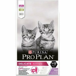 Purina Pro Plan Для котят с чувствительным пищеварением, с индейкой и рисом (Junior delicate), 200г 0.2 кг