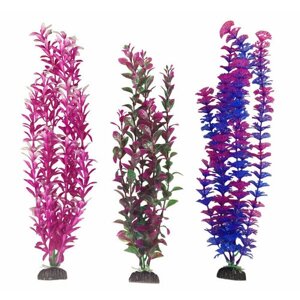 Растение PENN-PLAX, Aqua-Plants, 41 см цветное, 3 штуки в упаковке