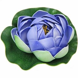Растение водоплавающее «Кувшинка Розитта» d-10см синяя