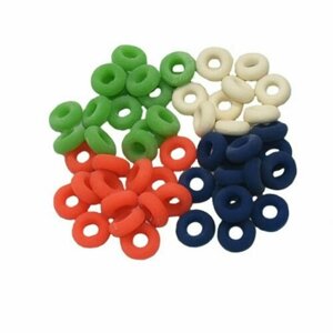Резиновые кольца/резинки для кастрации животных (40 штук) разноцветные
