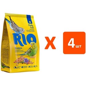 RIO BUDGIES корм для волнистых попугаев (1 кг х 4 шт)