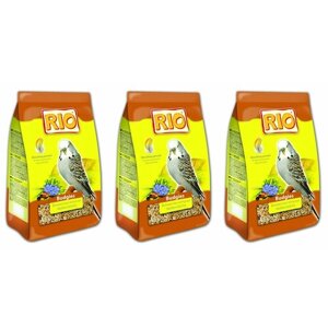 RIO Корм сухой для волнистых попугайчиков в период линьки, 1000 г, 3 шт