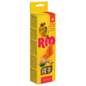 RIO Палочки для канареек с медом и полезными семенами коробка, 12шт по 40гр