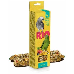 Рио Палочки для попугаев с фруктами и ягодами 2х90 г 0,18 кг 37744 (6 шт)