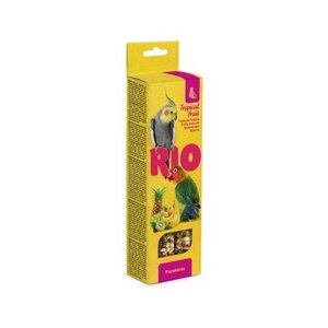 Рио Палочки для средних попугаев с тропическими фруктами 2х75 г 0,15 кг 35264 (10 шт)