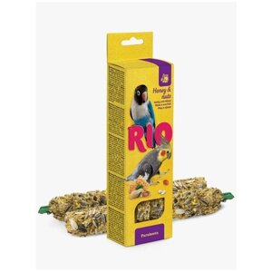 Rio Палочки для средних попугайчиков с медом и орехами 80 гр