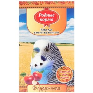 Родные корма Корм С фруктами для волнистых попугаев, 500 г, 26 уп.